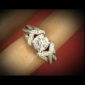 Platinum diamond ring